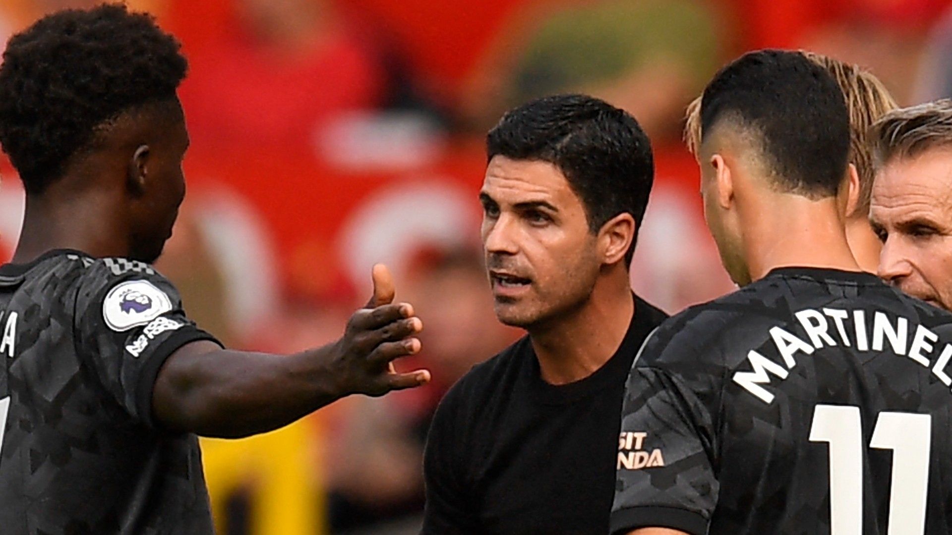 Mikel Arteta Arsenal Manchester United 2022-23