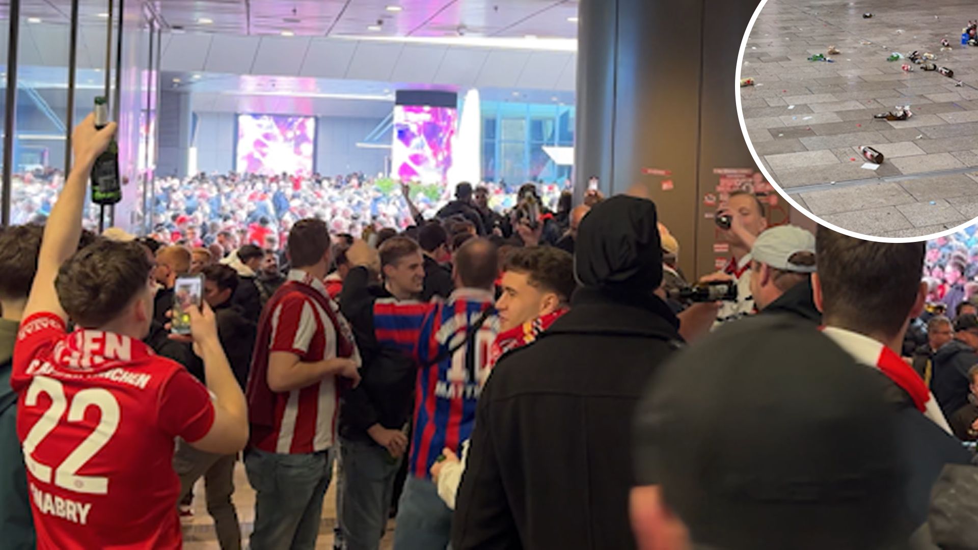 Bayern-Fans in Mailand