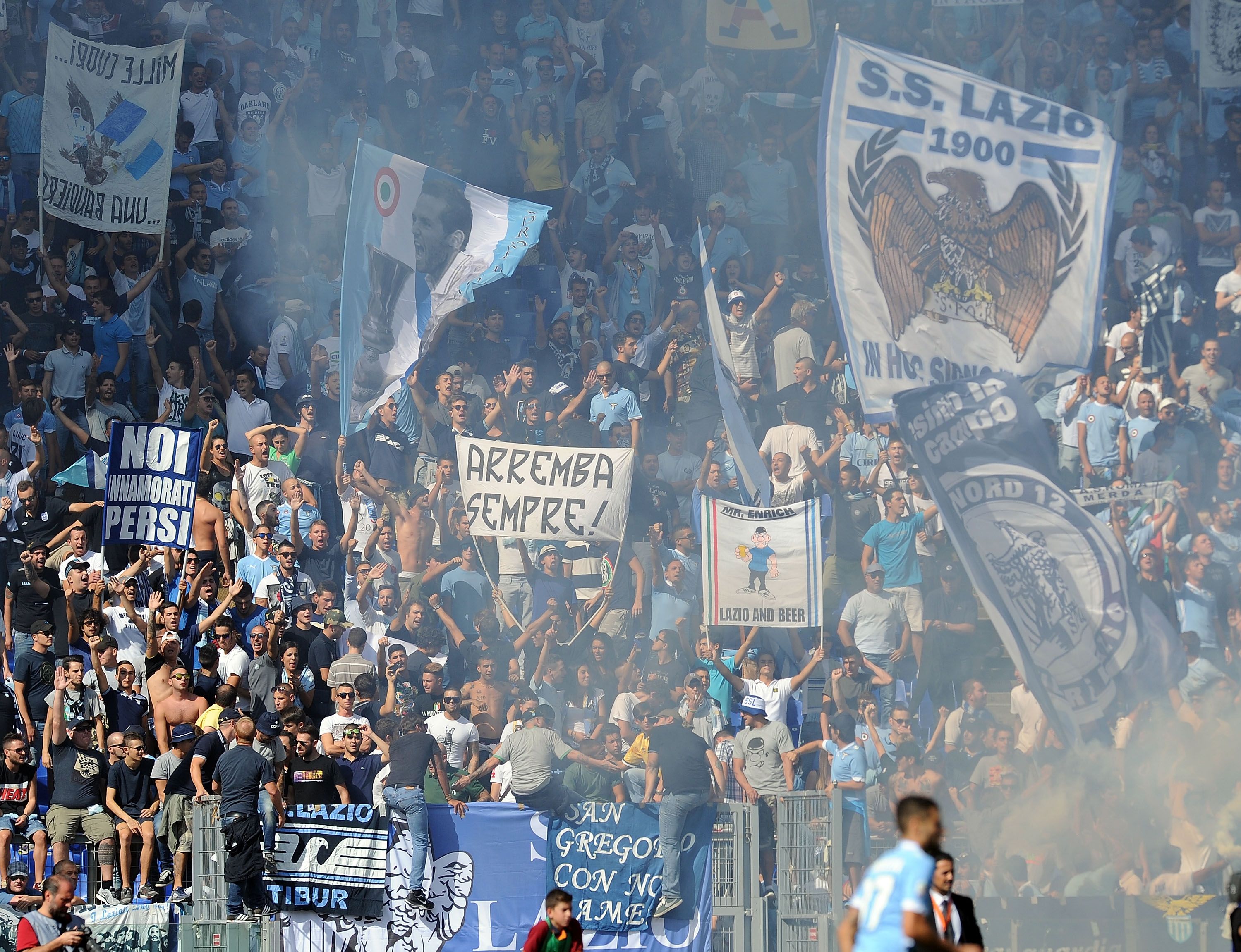 Supporters of Serie A club Lazio