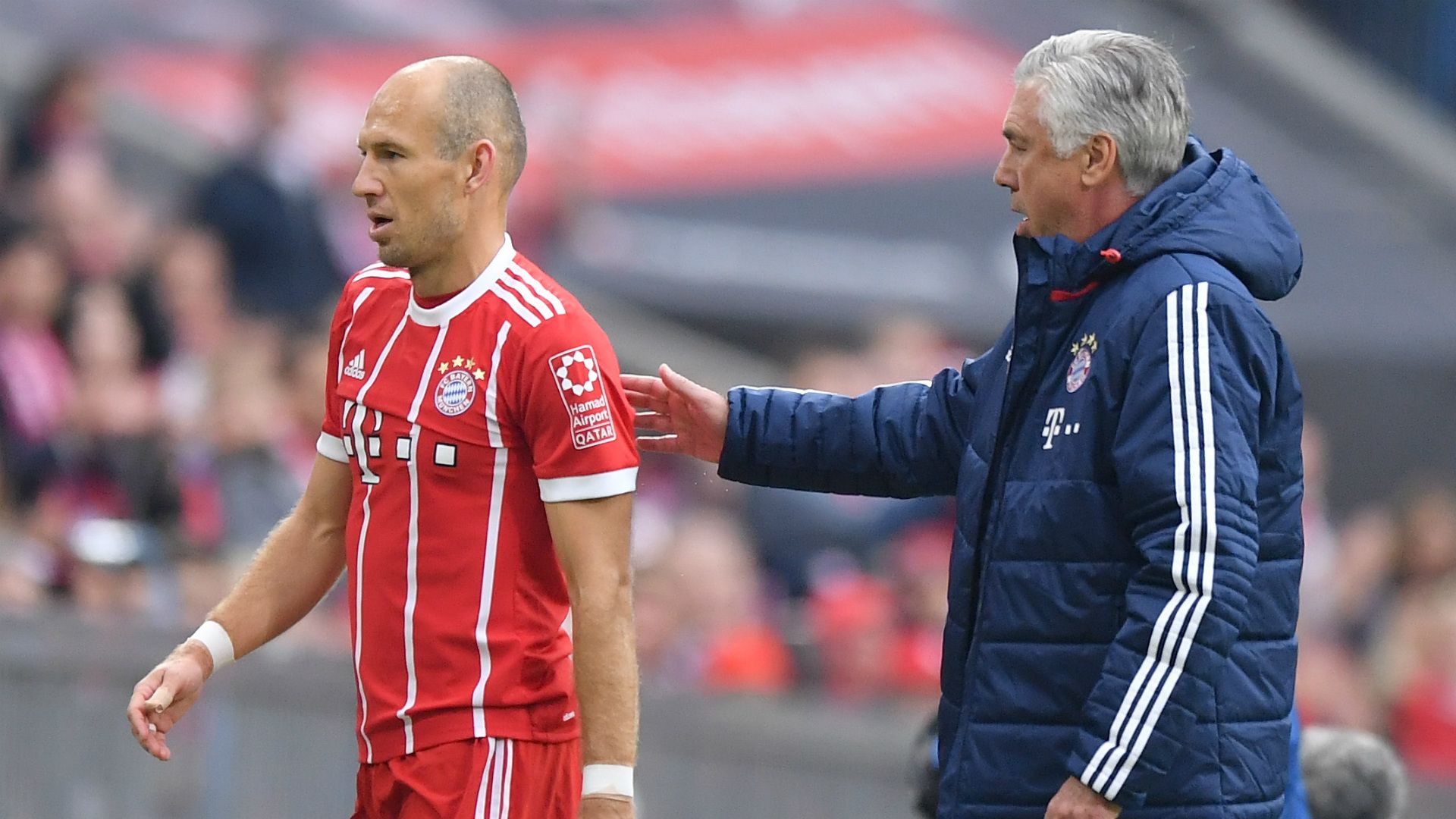 Arjen Robben Carlo Ancelotti 2017