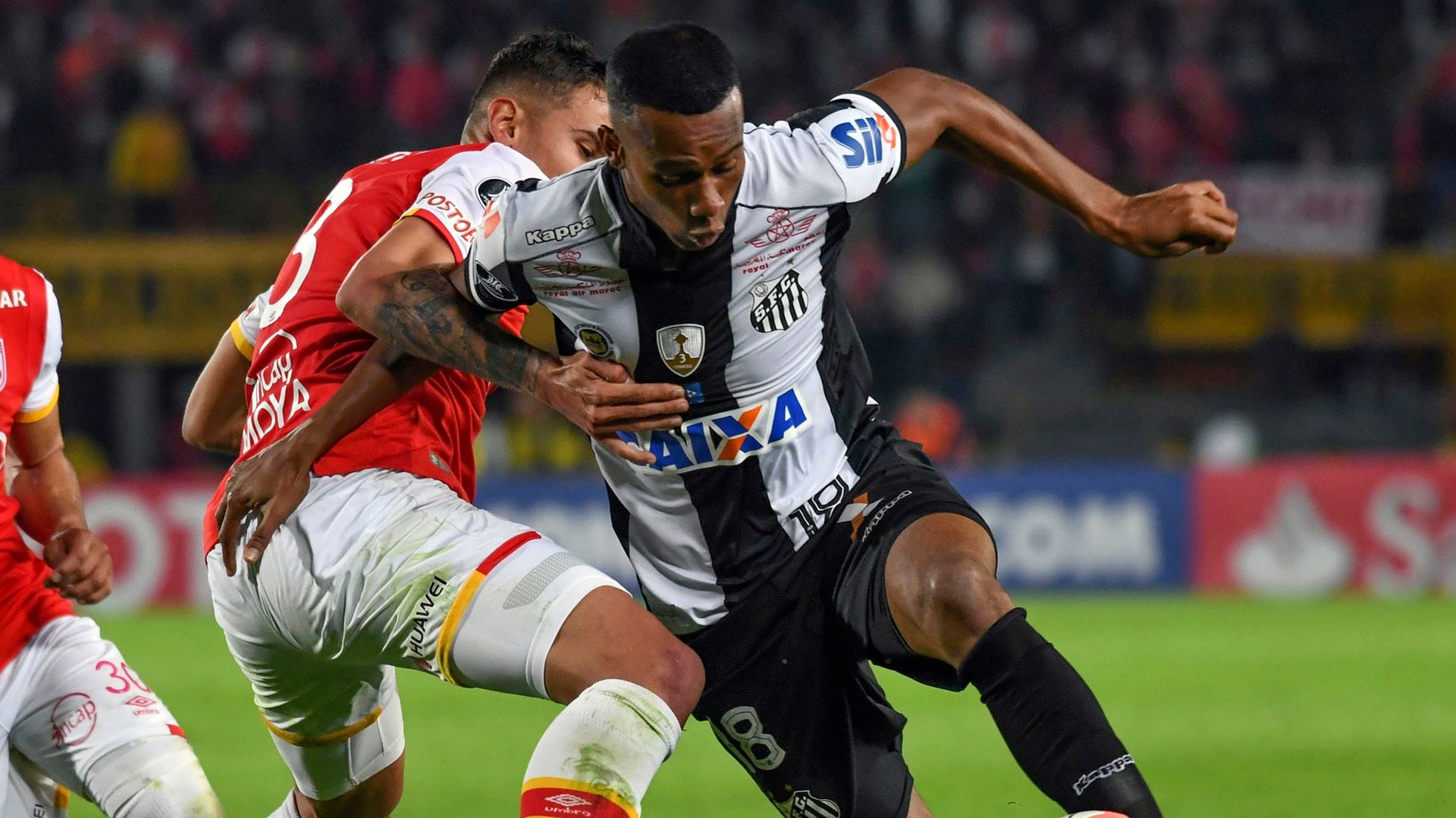 Lucas Verissimo Jose Moya Santa Fe Santos Copa Libertadores 19042017