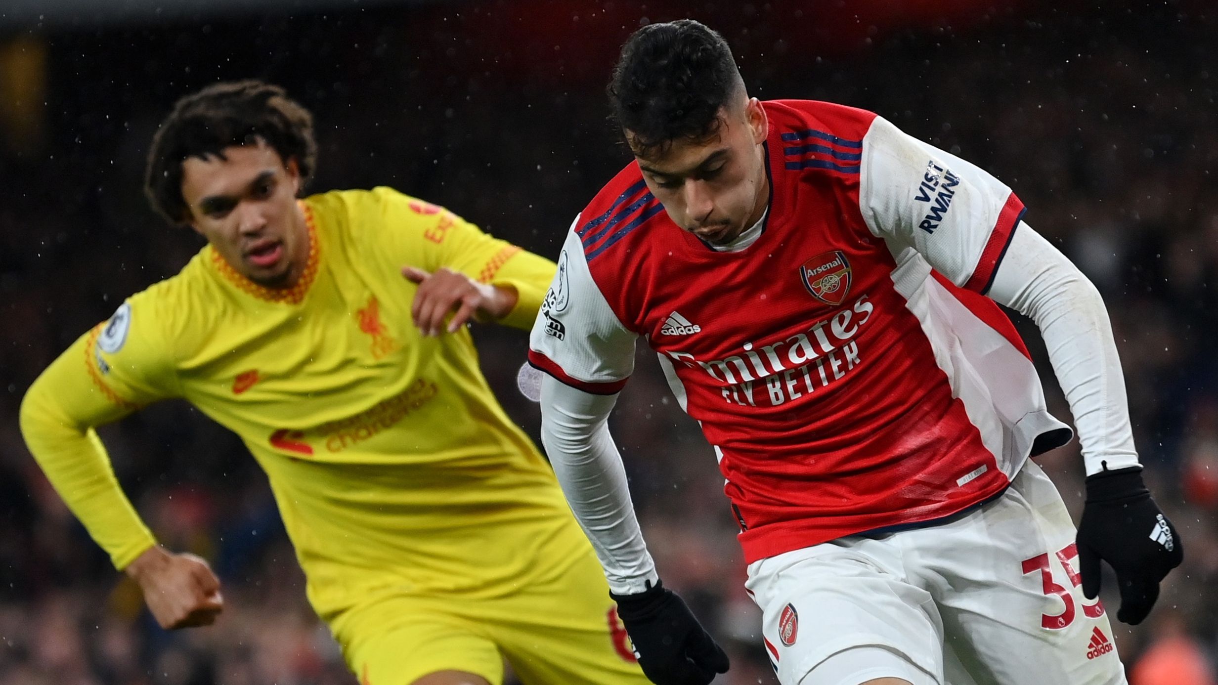 Gabriel Martinelli Arsenal Trent Alexander-Arnold Liverpool 