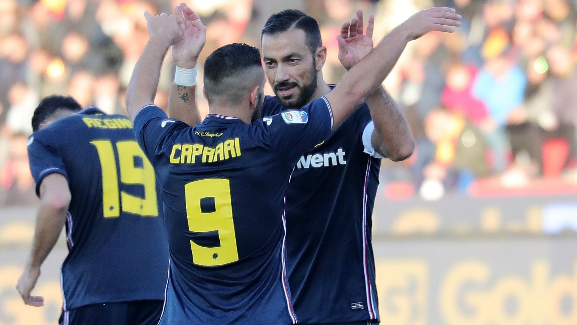 Gianluca Caprari Fabio Quagliarella Benevento Sampdoria Serie A