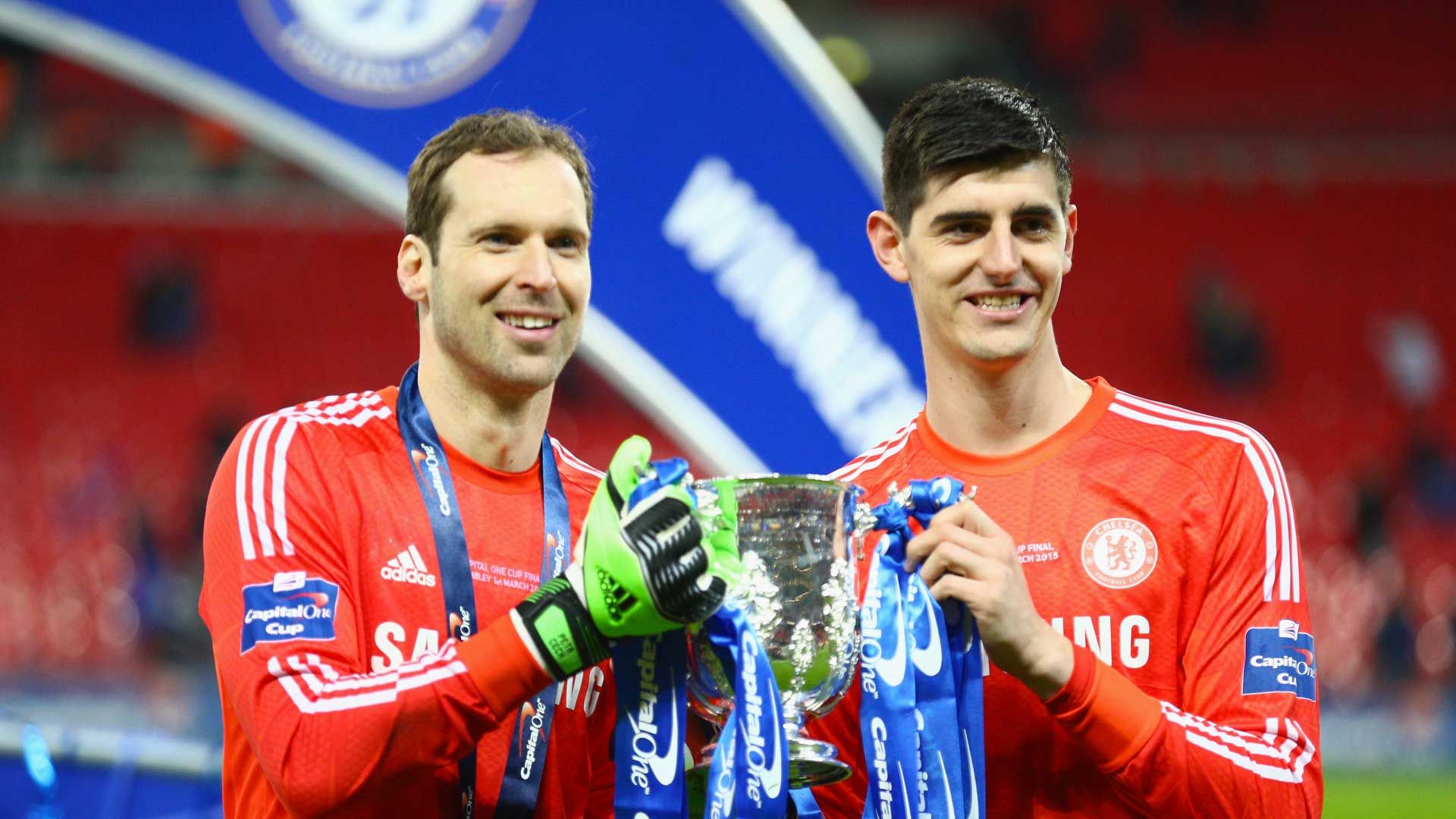 Petr Cech and Thibaut Courtois