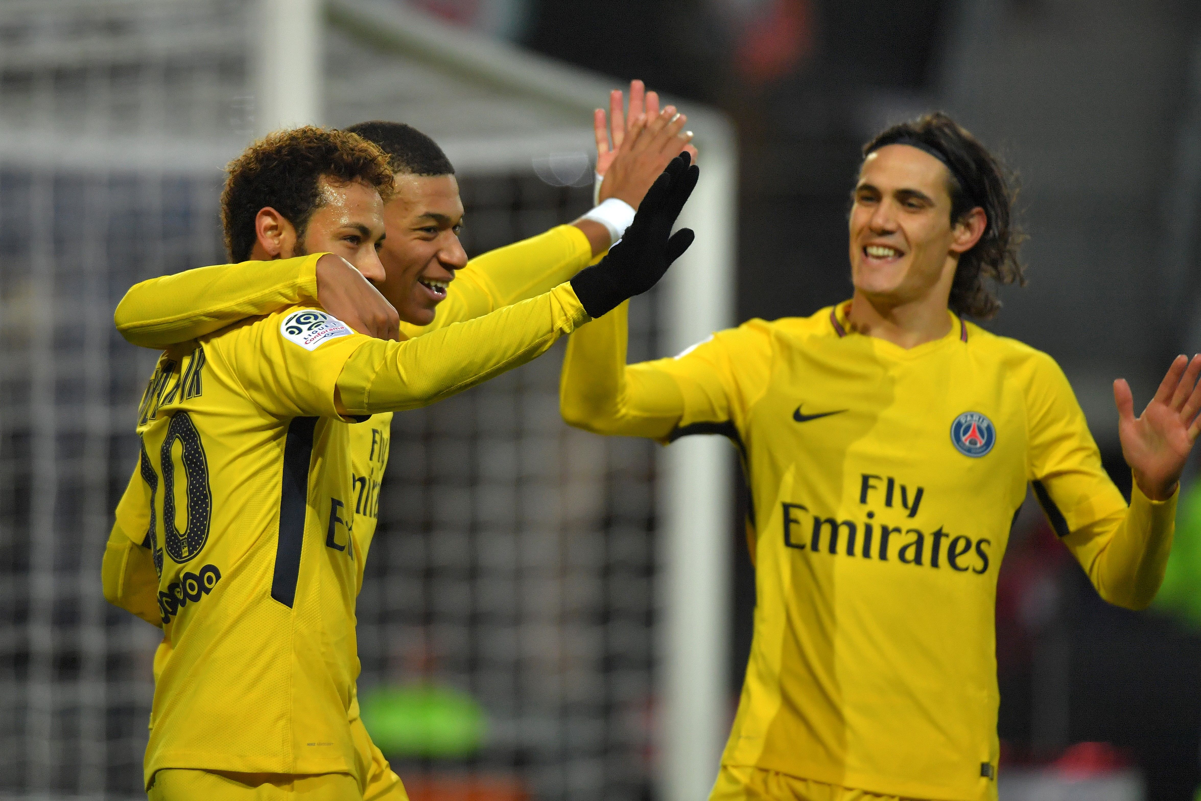 Cavani Mbappe Neymar