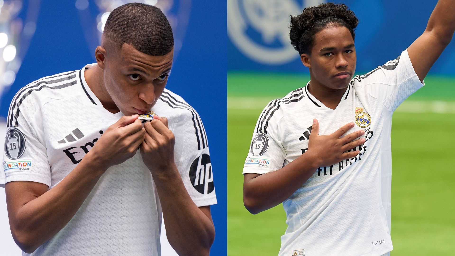 Kylian Mbappe Endrick Real Madrid 2024