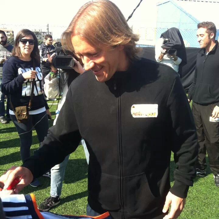 Michel Salgado visits lebanon 02082014