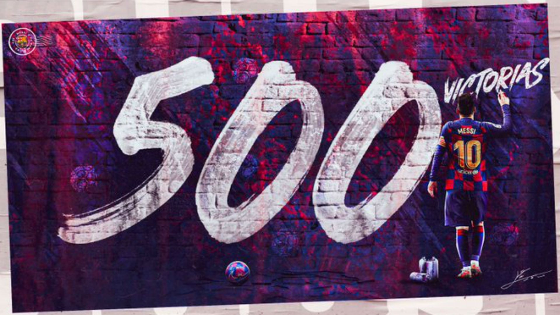 Messi 500 victorias