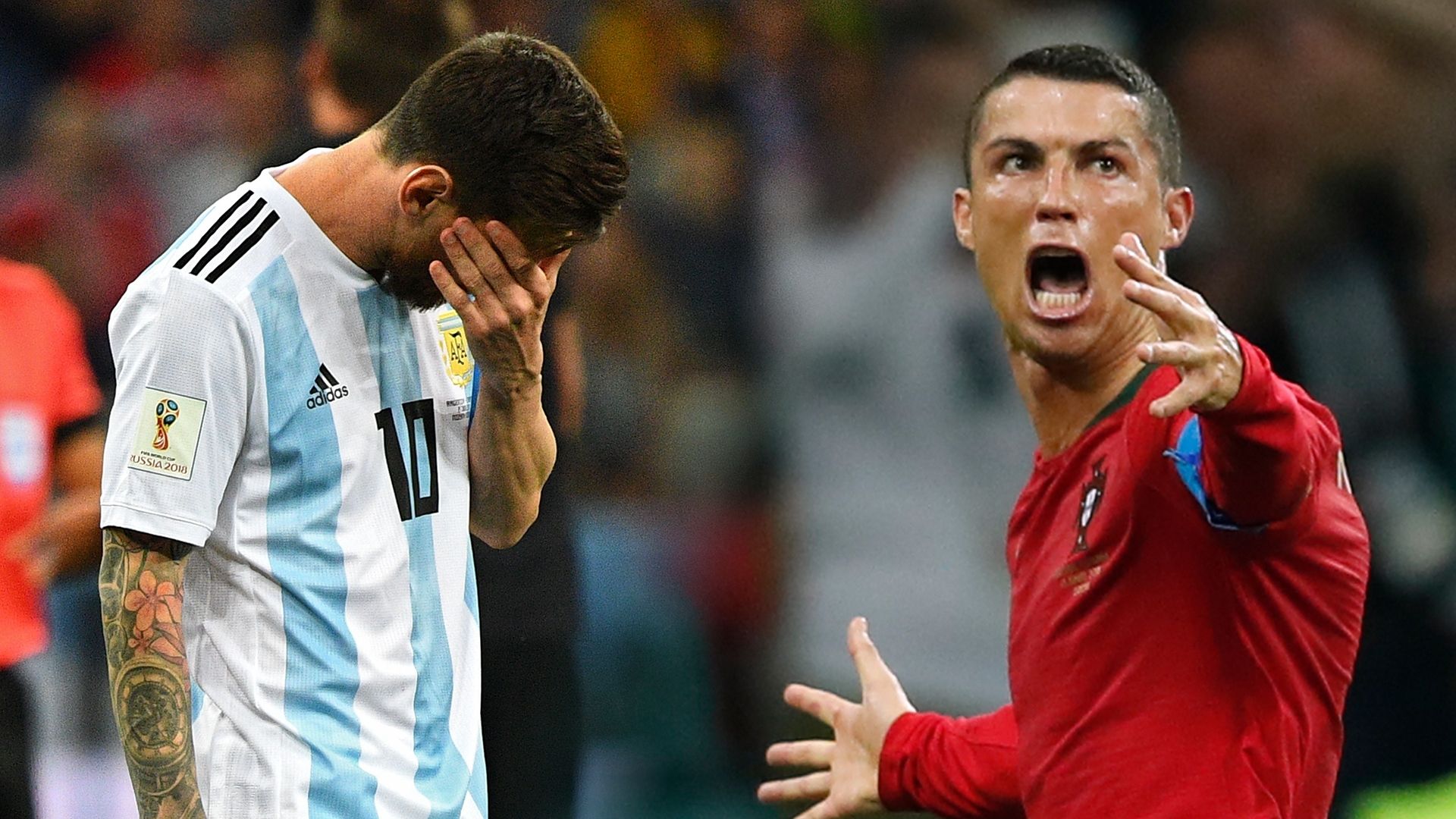 GFX Ronaldo Messi World Cup 2018