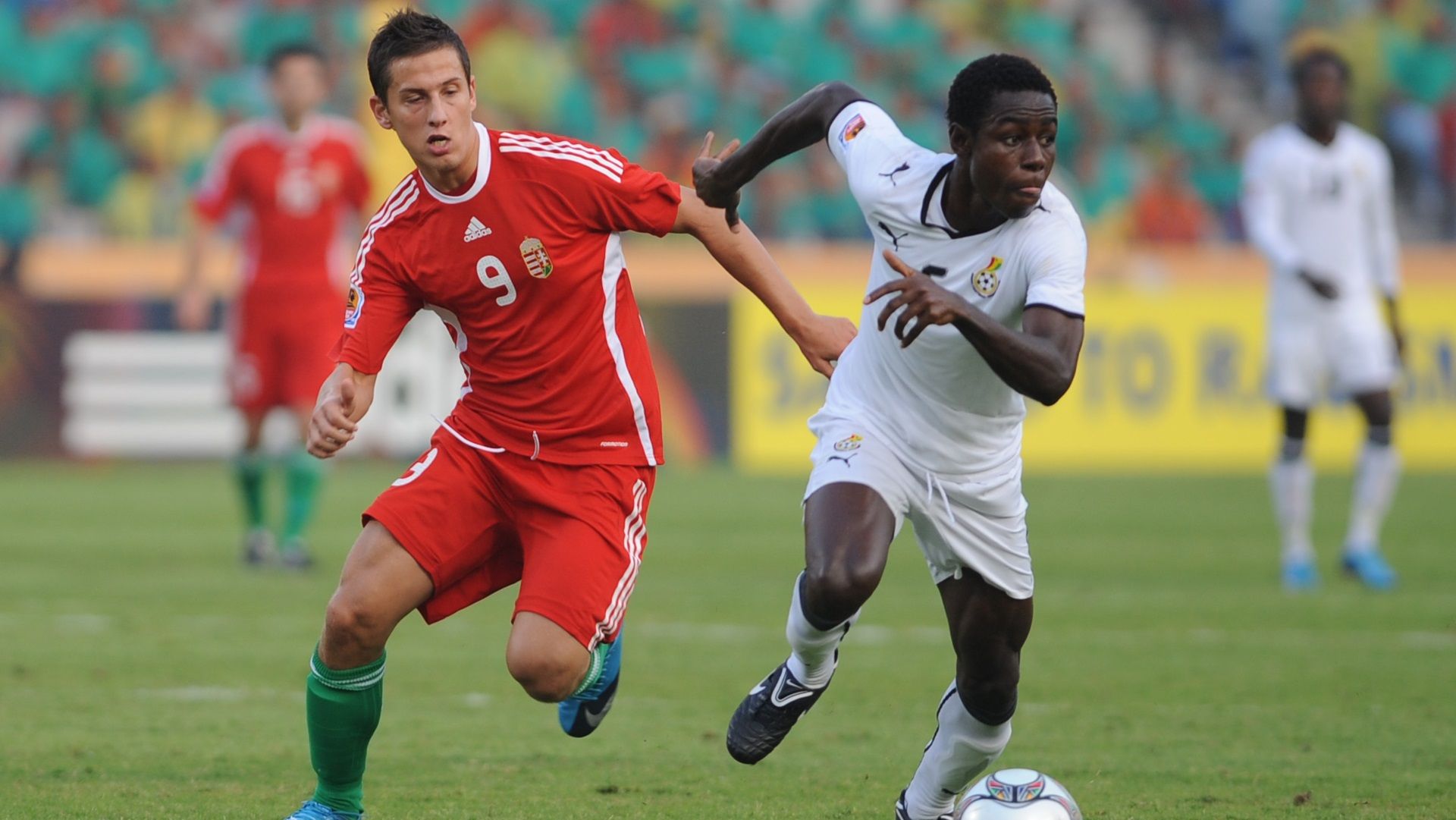 Kristian Nemeth of Hungary, Ghana's Daniel Addo