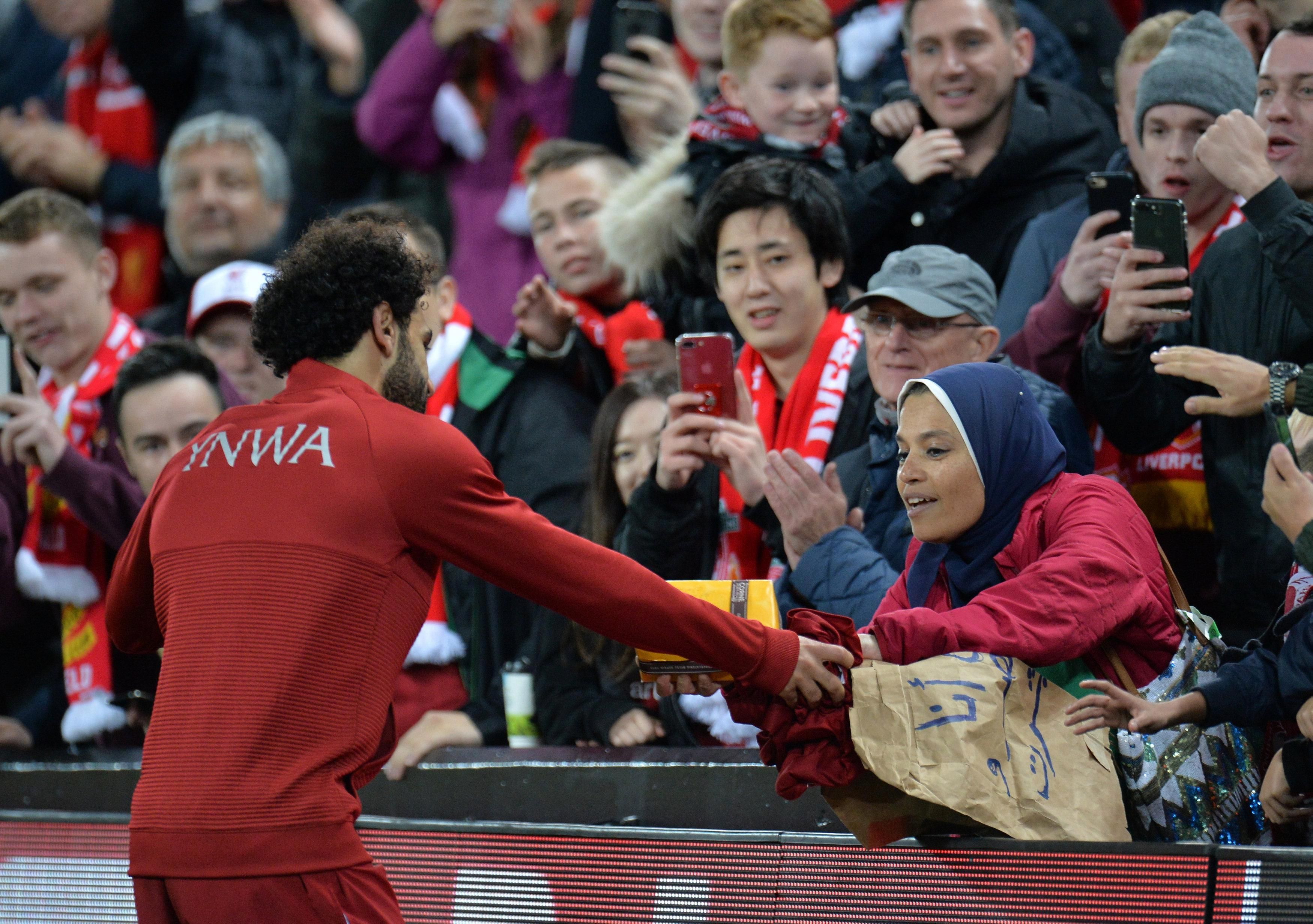Mohamed Salah Liverpool fan present Champions League