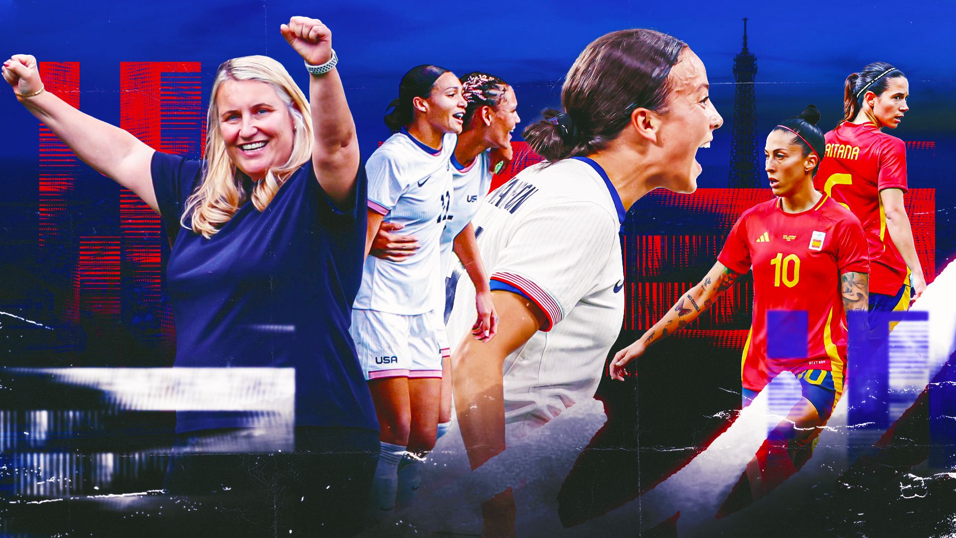 USWNT Spain Olympic gold GFX