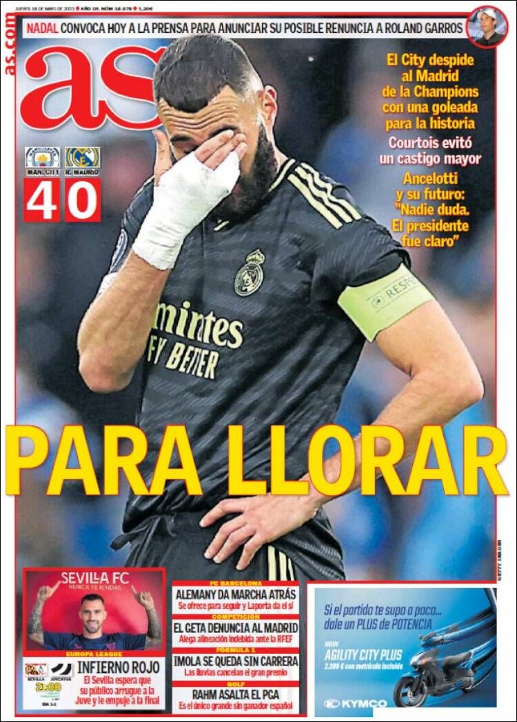 Portada Diario AS 18 de mayo 2023