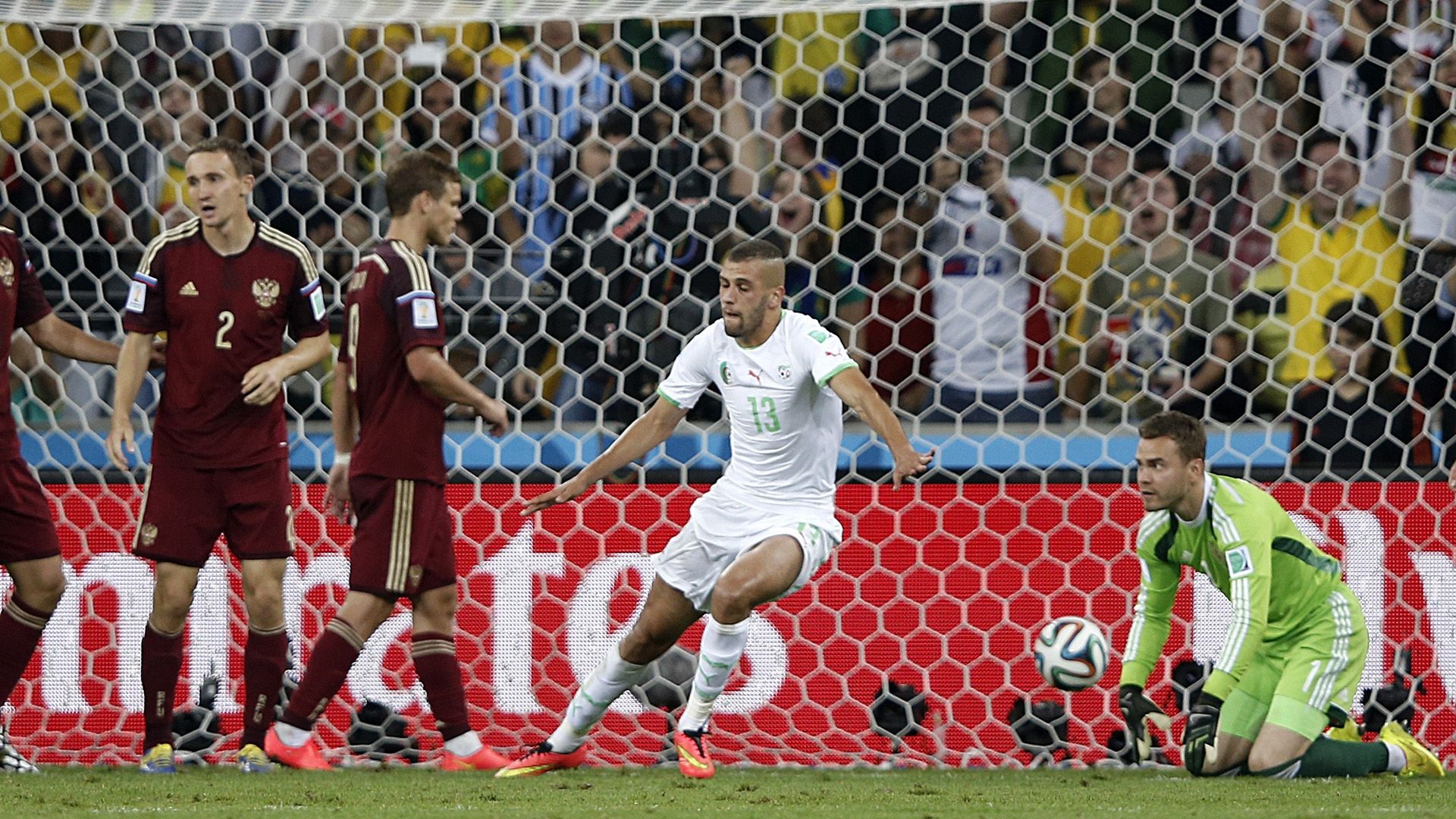 Islam Slimani Algeria Russia 2014