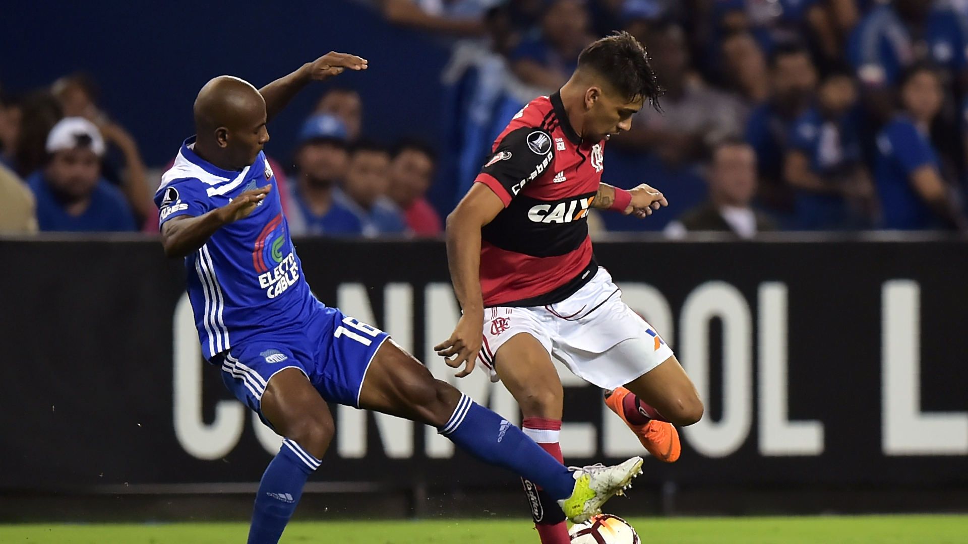 Oscar Bagui Lucas Paqueta Emelec Flamengo 14032018 Copa Libertadores