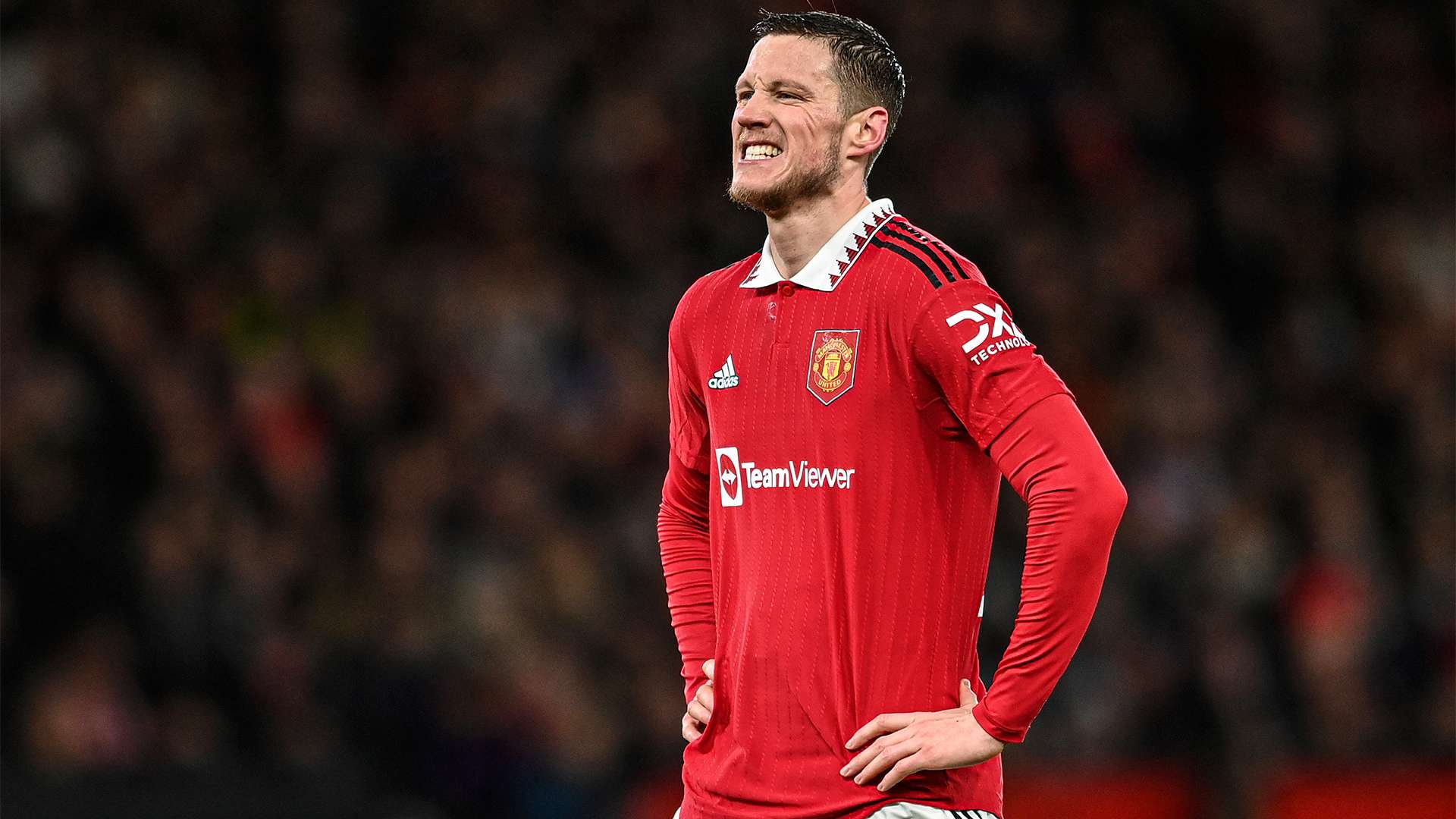 Wout Weghorst grimace Manchester United Forest 2022-23