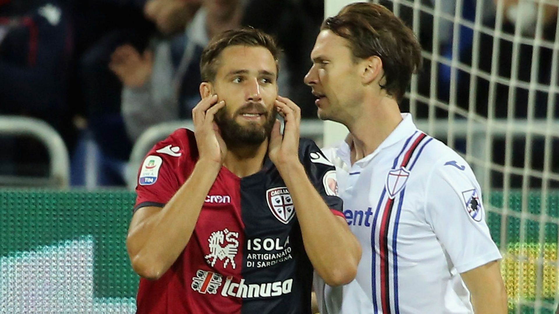 Pavoletti Ekdal Cagliari Sampdoria Serie A