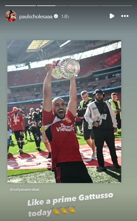 Paul Scholes Sofyan Amrabat Man Utd