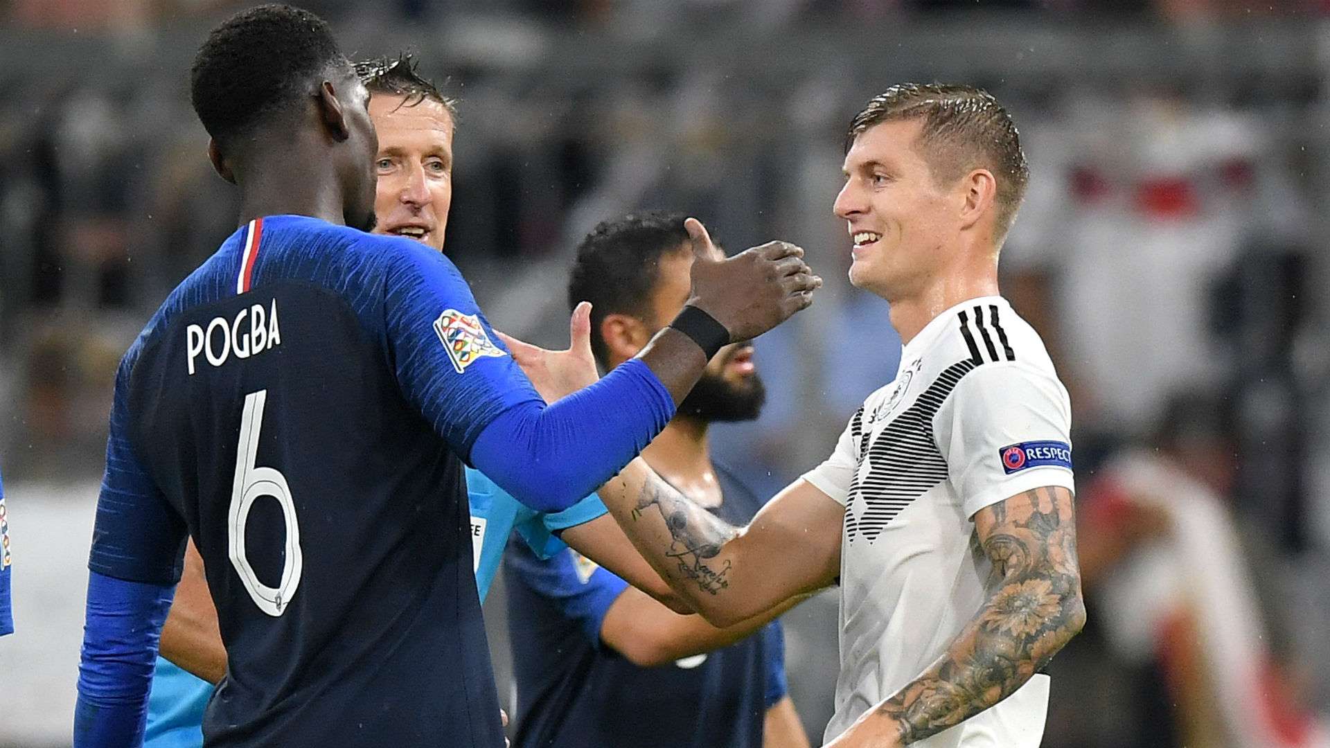 Toni Kroos Paul Pogba Germany France 2018
