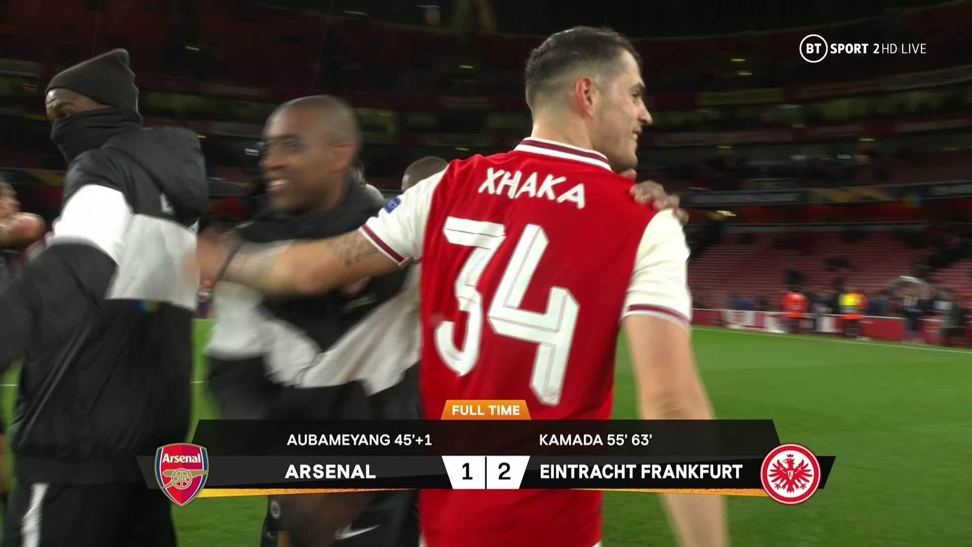 Granit Xhaka Arsenal Eintracht Frankfurt Europa League 281119