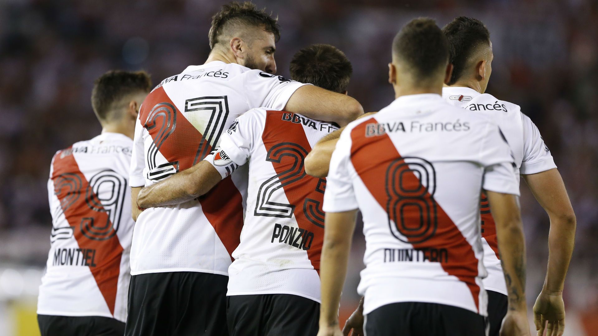 Lucas Pratto Juan Fernando Quintero Leonardo Ponzio River Plate Emelec 26042018