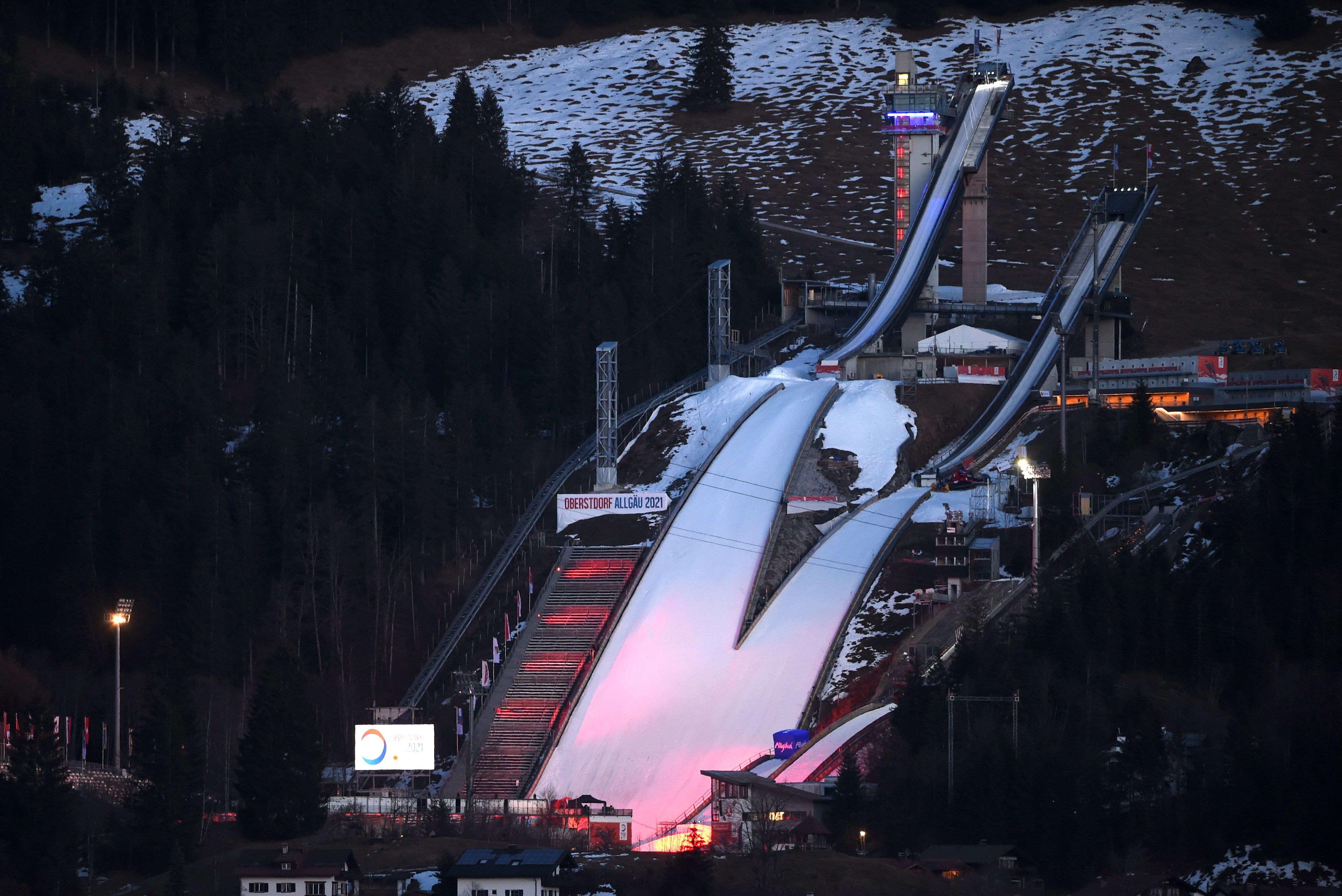 Skispringen Schane Oberstdorf 21022021