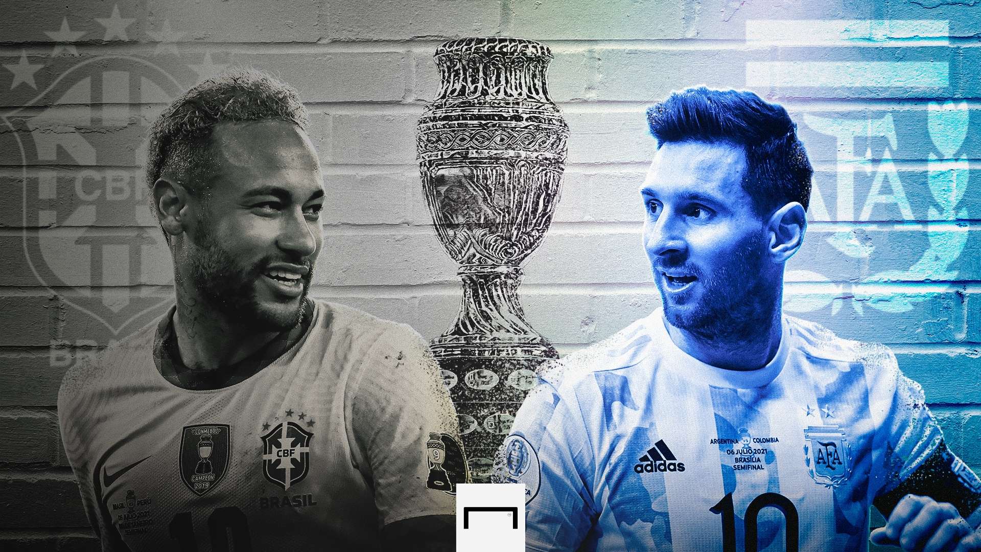 Messi Neymar Copa America gfx