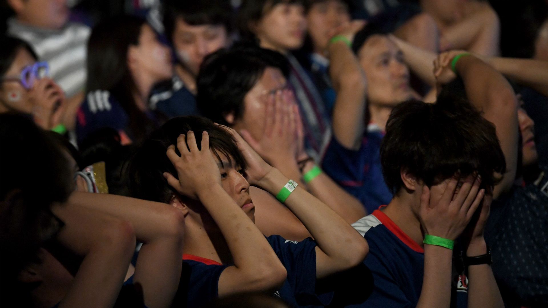 Belgium vs Japan World Cup fans
