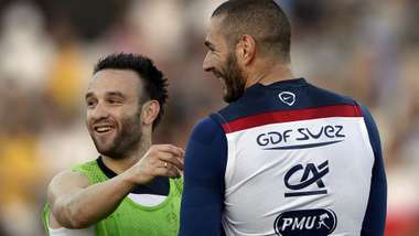 Karim Benzema Mathieu Valbuena France 11062014