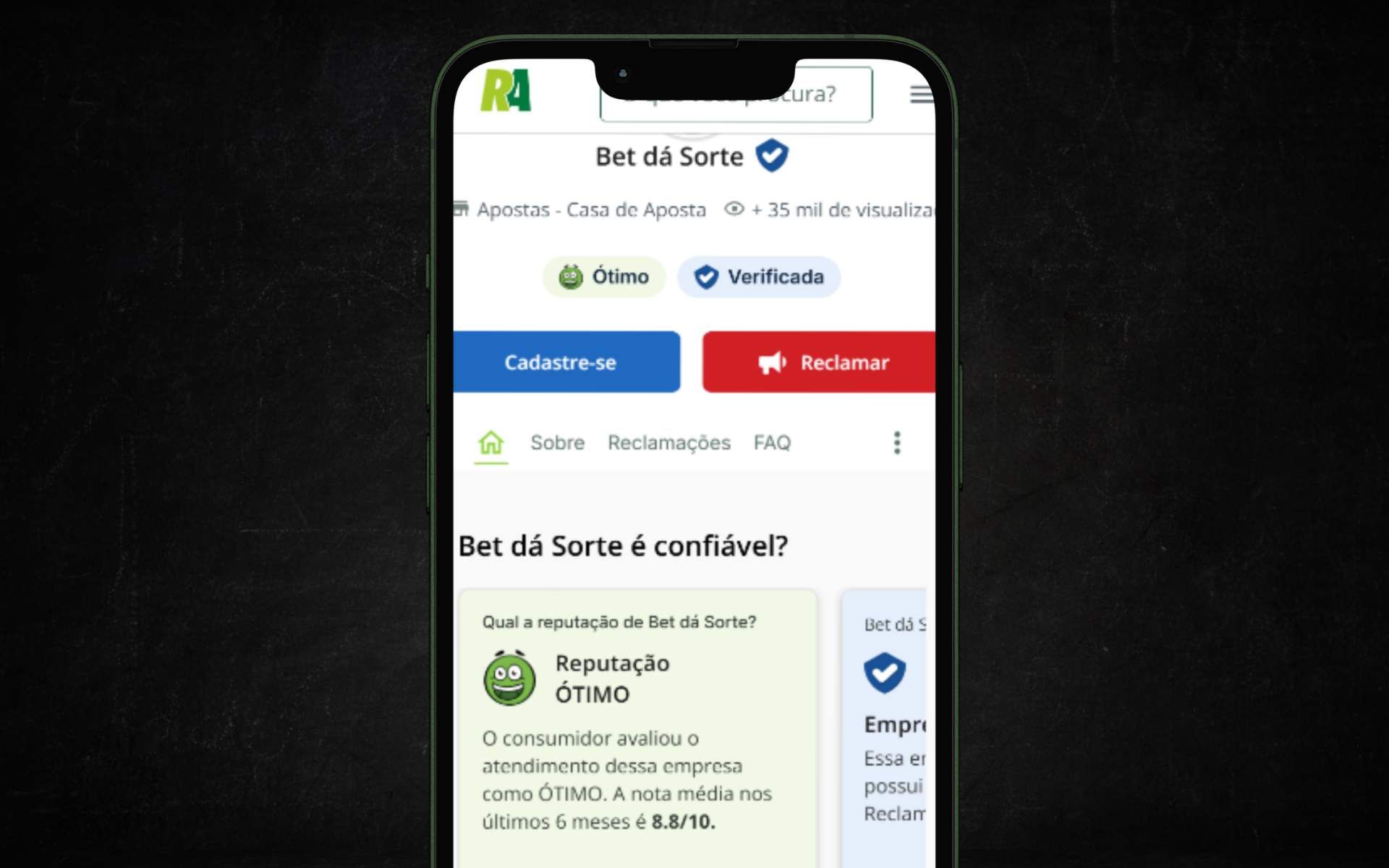 bet da sorte é confiavel Reclame Aqui