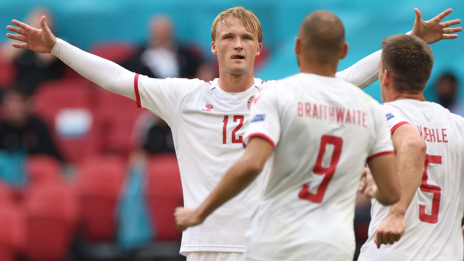 Kasper Dolberg Wales Denmark UEFA Euro 2020 26062021
