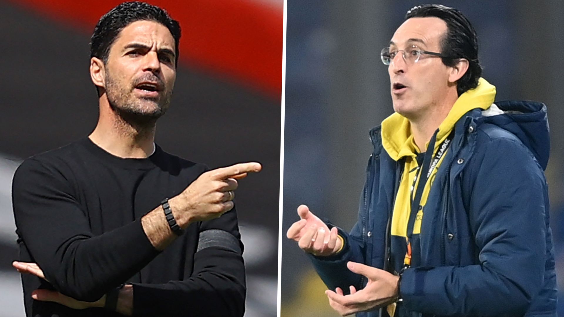 Unai Emery Mikel Arteta GFX