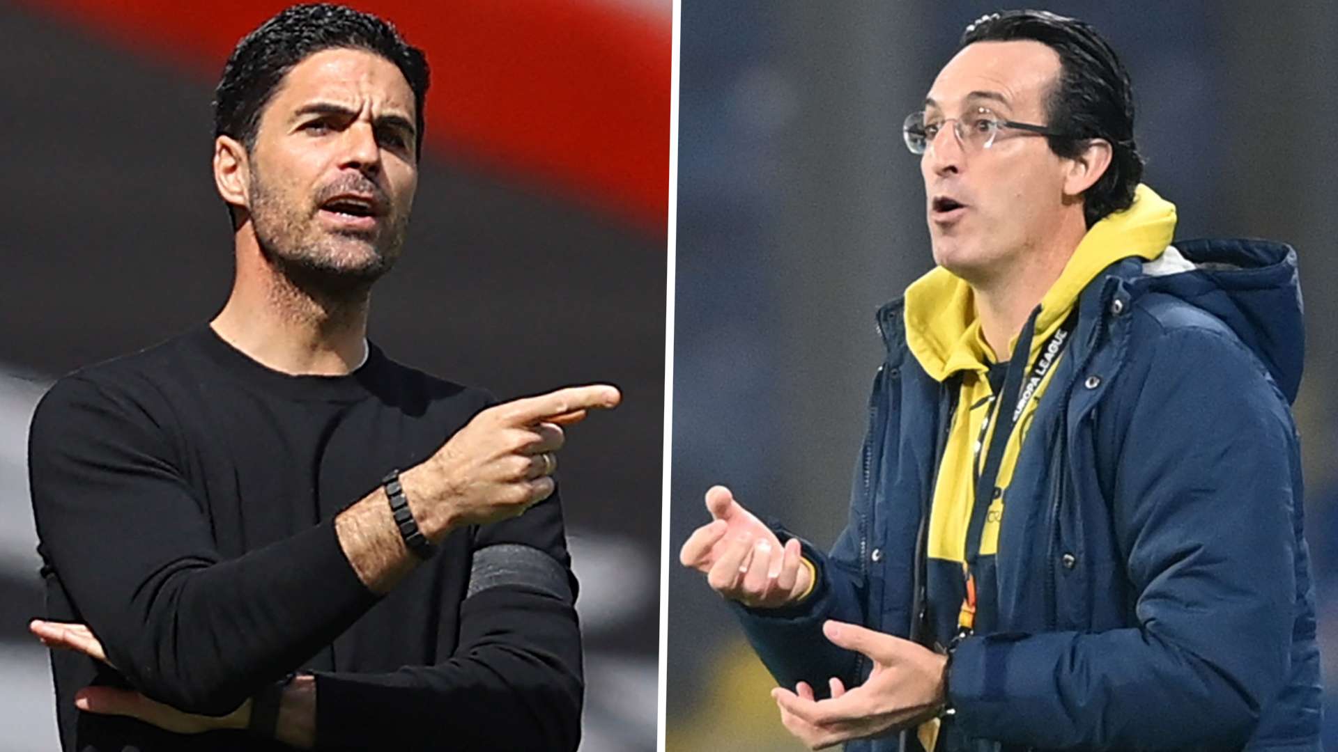 Unai Emery Mikel Arteta GFX