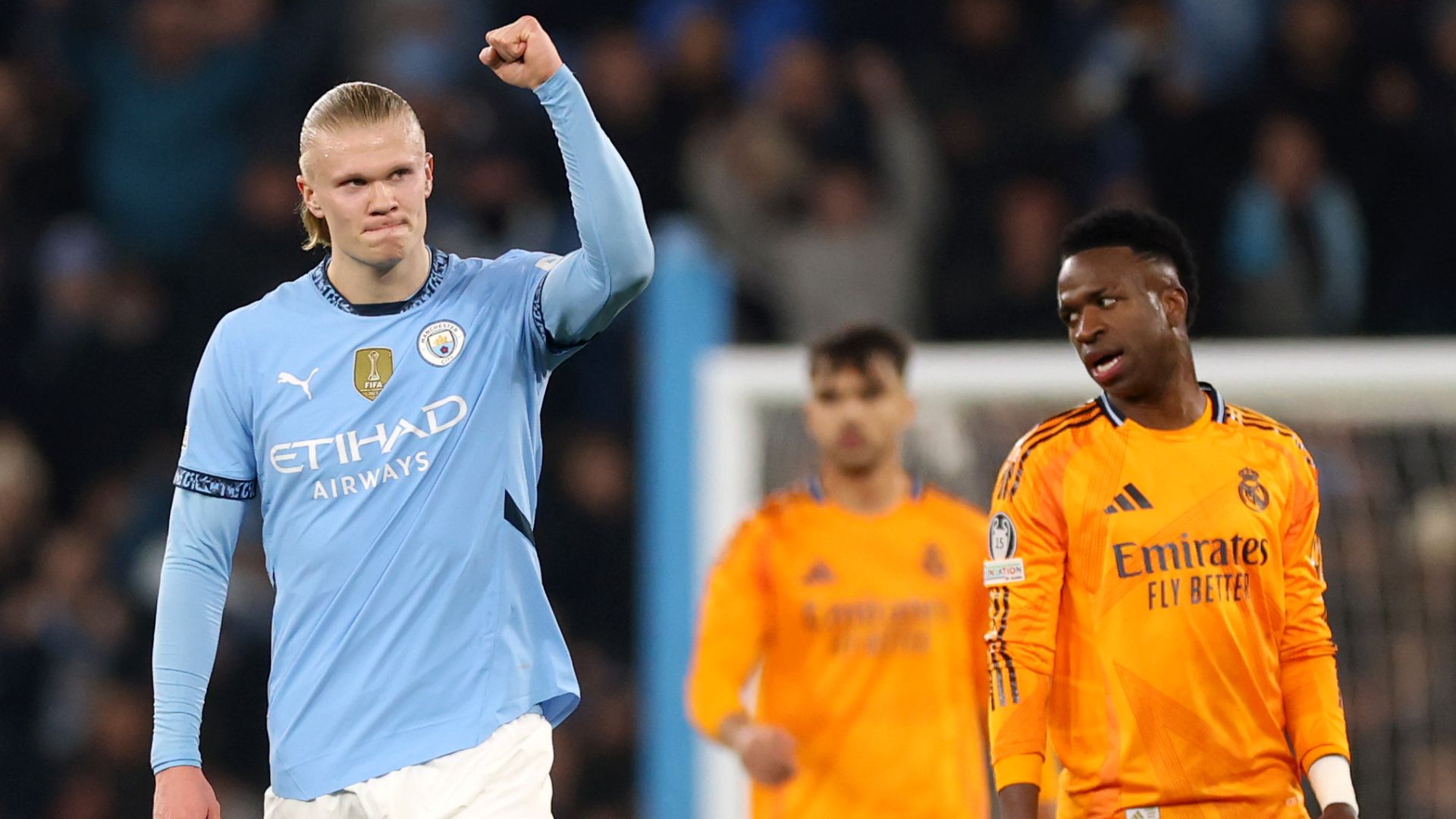 Haaland Vinicius Manchester City Real Madrid Champions League