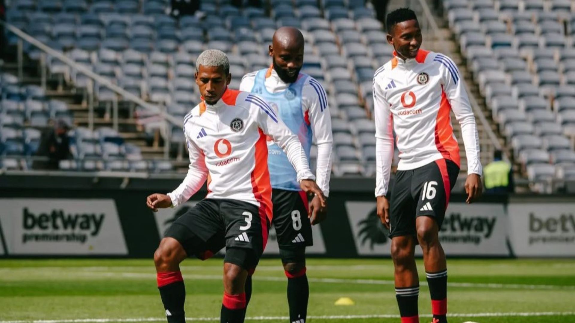 Thalente Mbatha, Makhehleni Makhaula & Deano Van Rooyen, Orlando Pirates, October 2024
