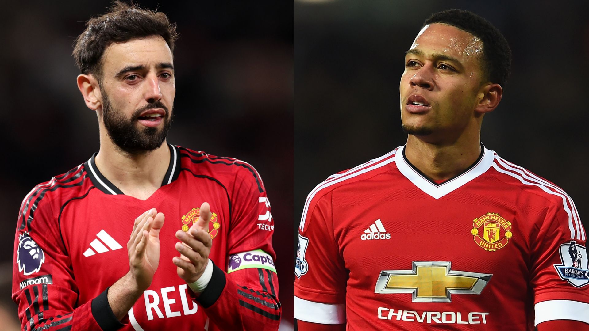 Memphis Depay Bruno Fernandes Manchester United