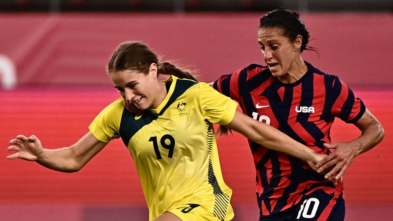 Courtney Nevin Carli Lloyd Australia Women USWNT 2021