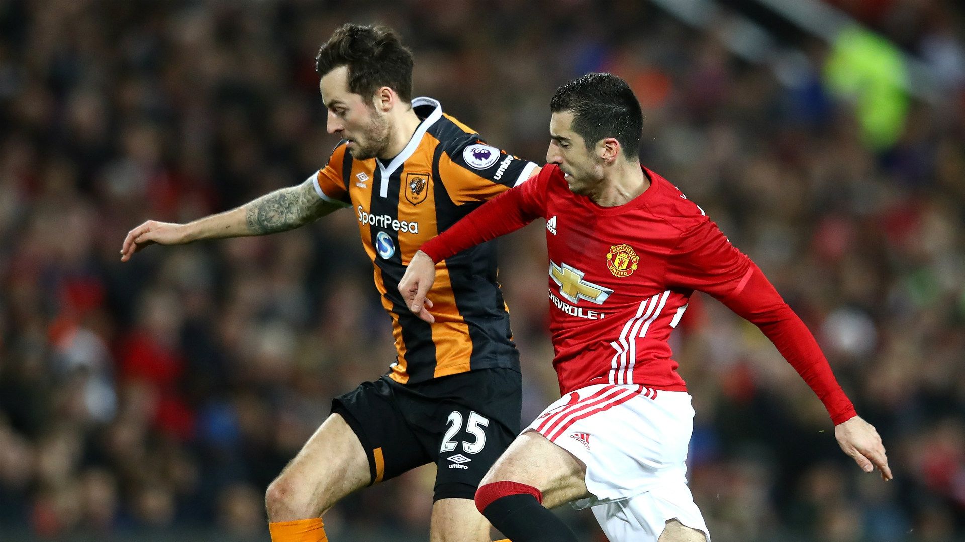 Ryan Mason Henrikh Mkhitaryan Manchester United Hull City 10012017