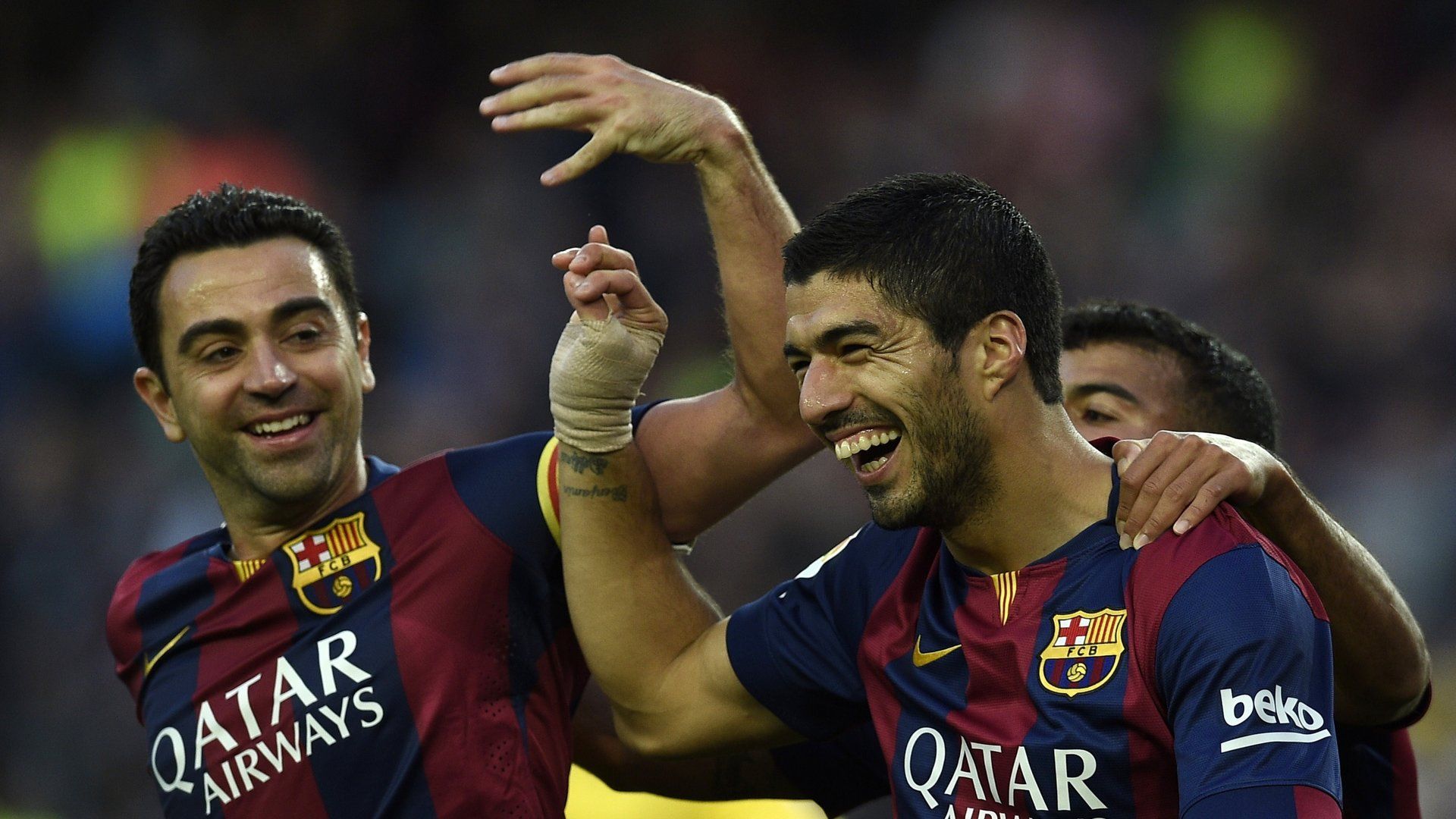 Xavi Luis Suarez Barcelona Getafe La Liga Matchday 34
