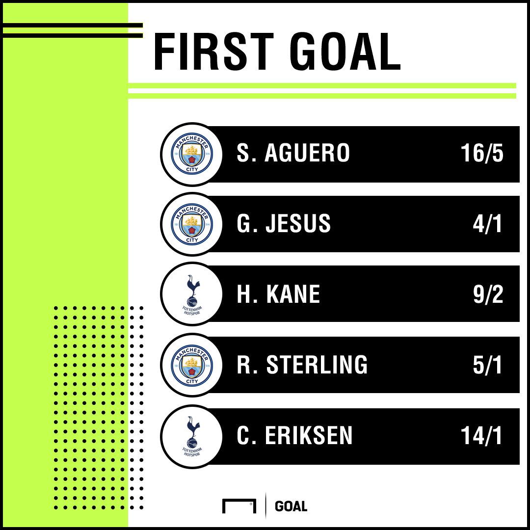 Spurs Man City scorers graphic