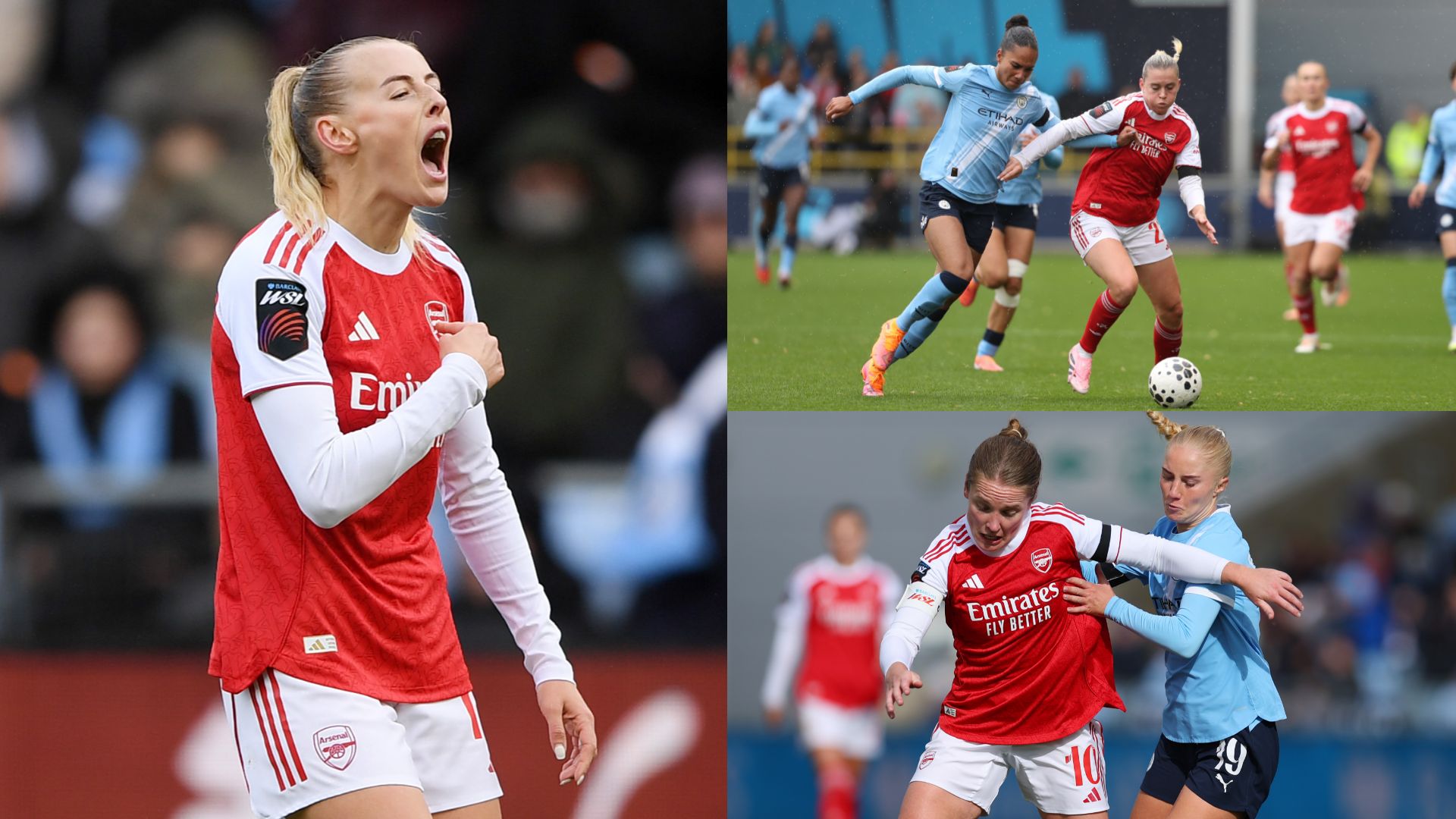 Arsenal Man City WSL composite
