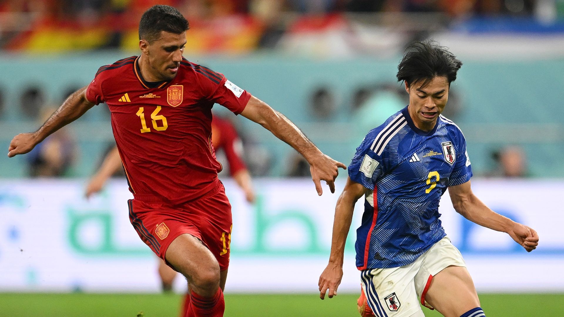 カタール W杯 2022 日本VSスペイン マフラータオル プレーヤーズタオルマフラー2024(SAMURAI BLUE) STADIUM LINE
