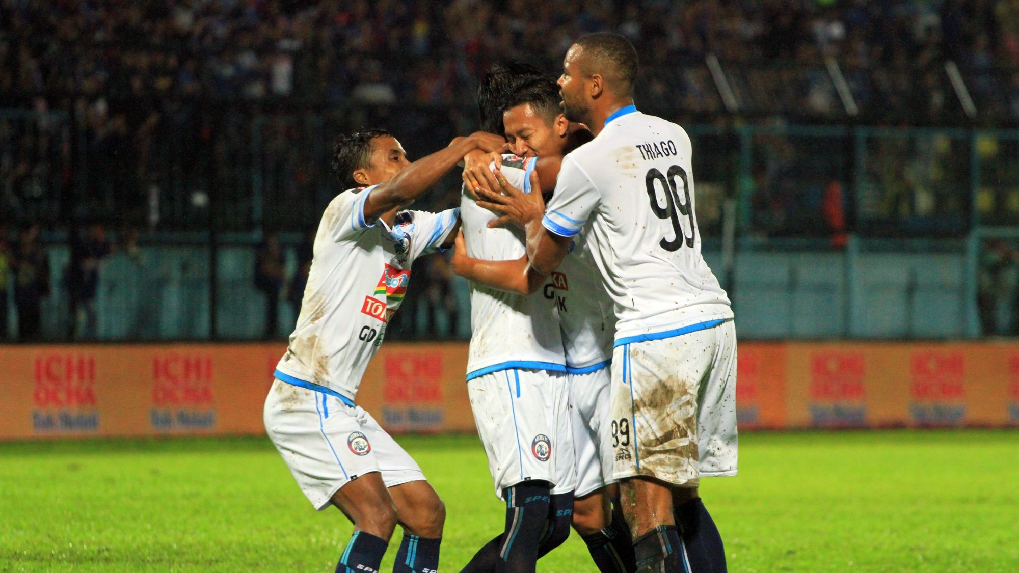 Selebrasi Arema FC