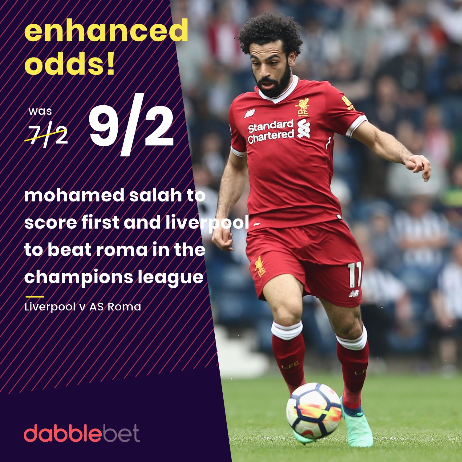 Salah wincast Roma graphic