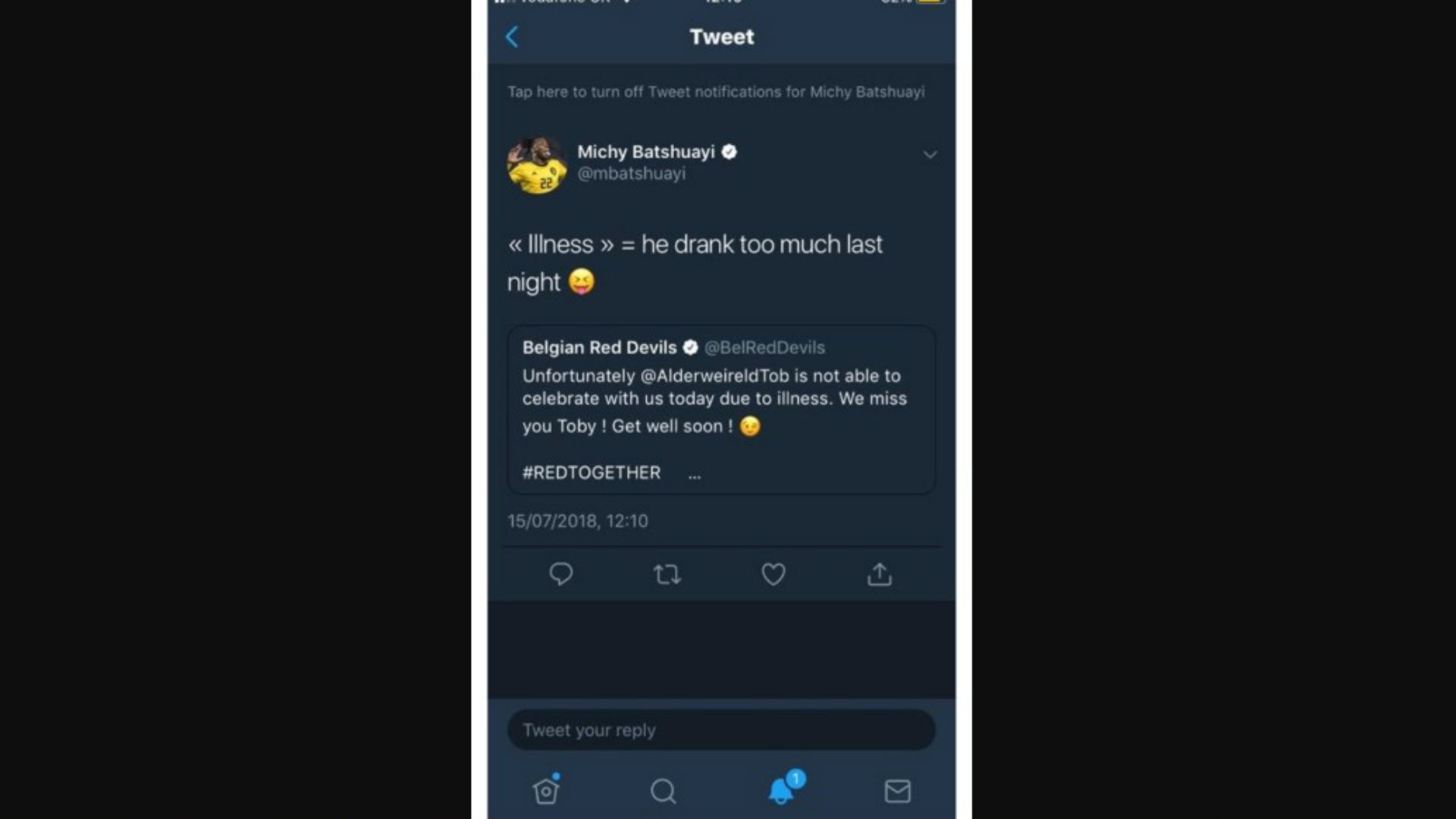 Batshuayi Alderweireld 16072018