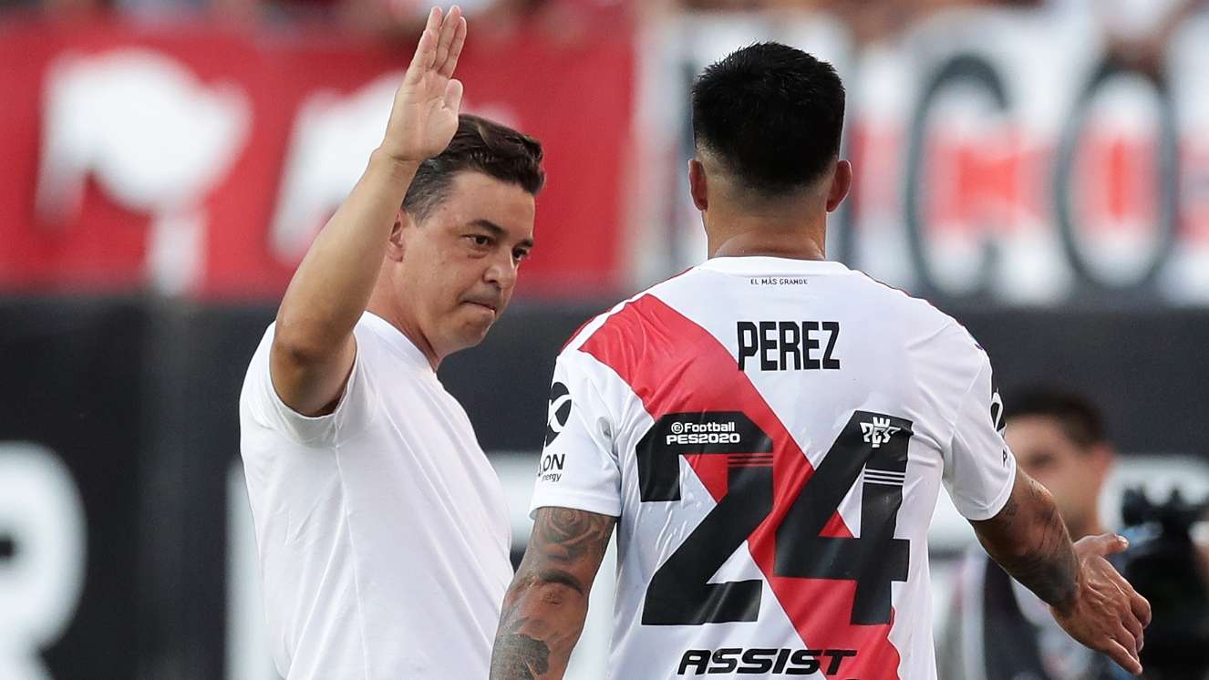 Enzo Perez Marcelo Gallardo River Plate Superliga 2020