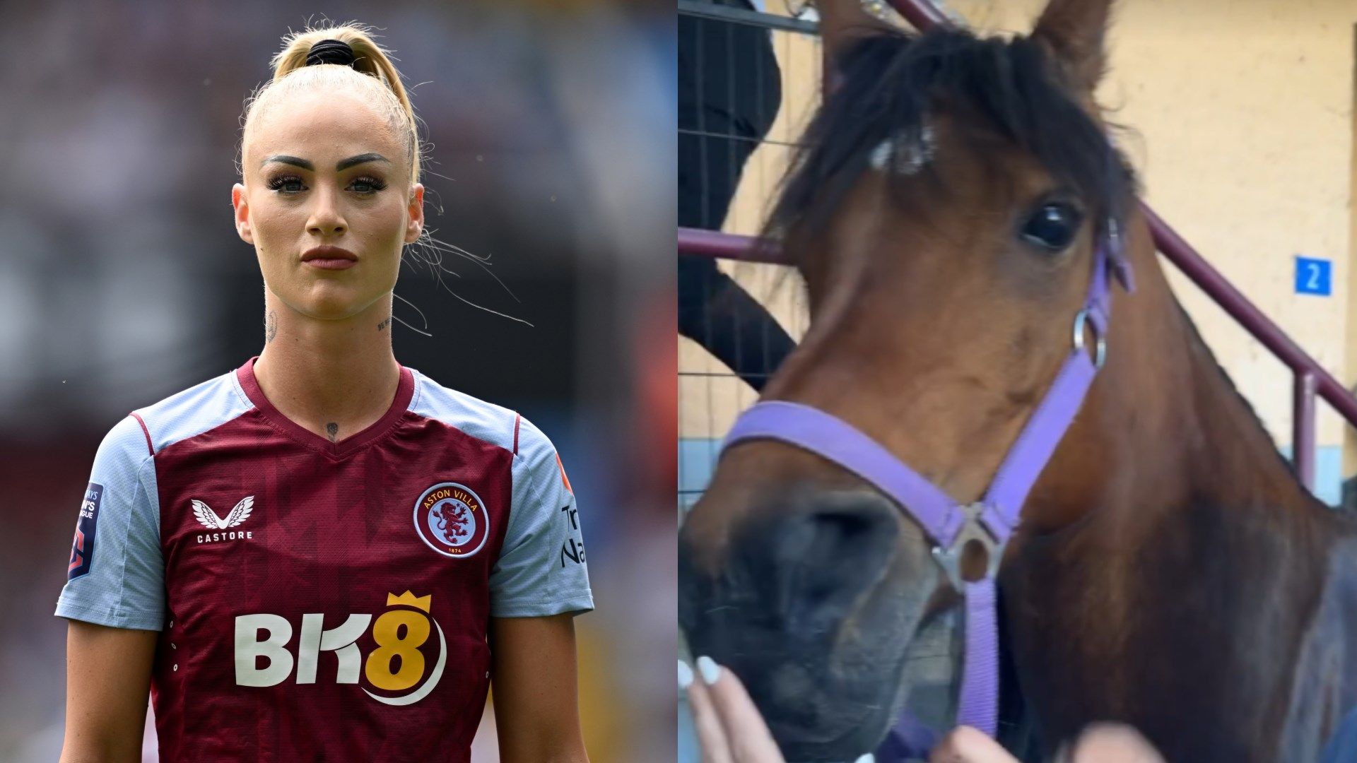 Alisha Lehmann and her horse