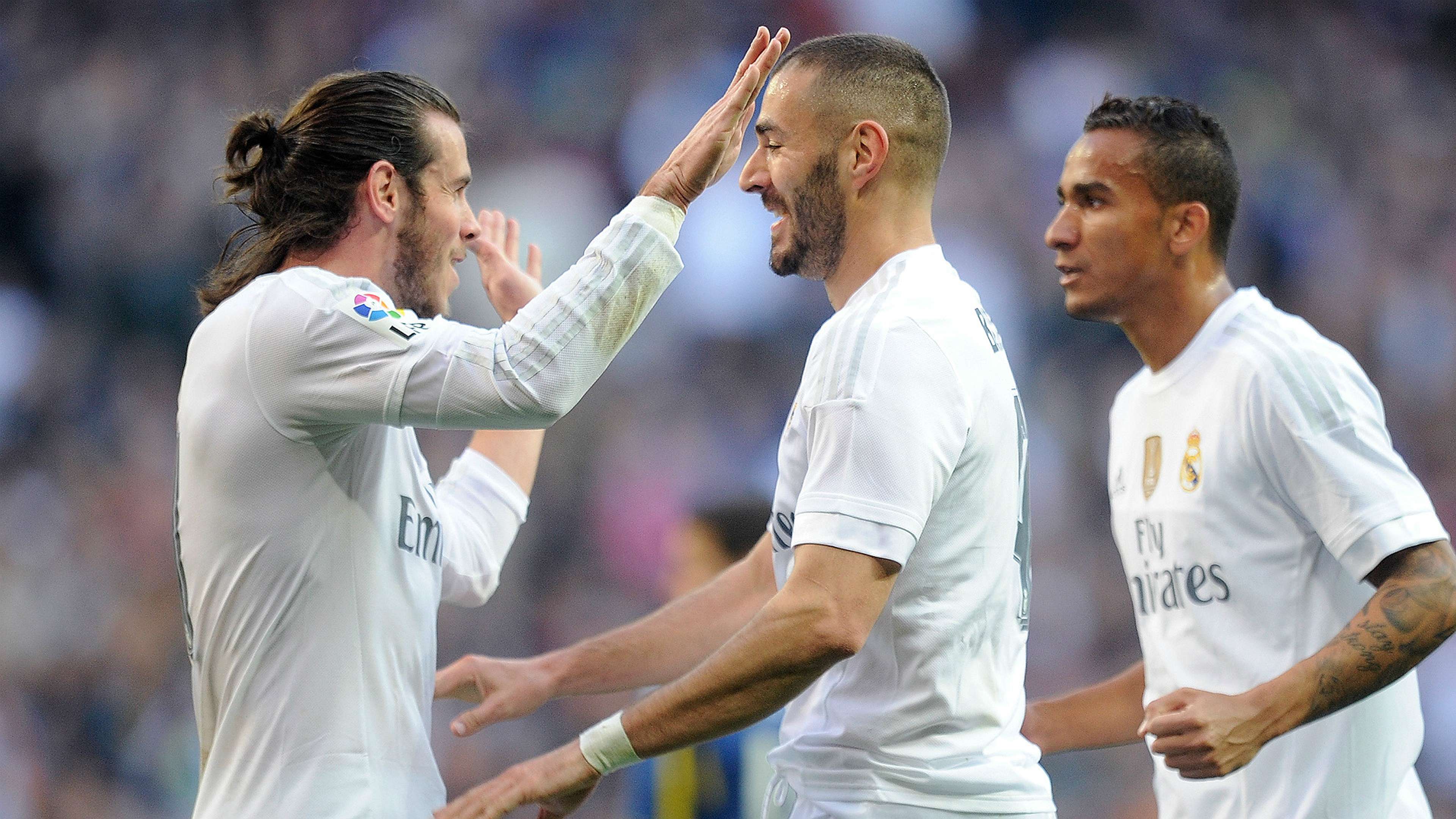 Gareth Bale Karim Benzema Danilo Real Madrid Getafe La Liga 05122015