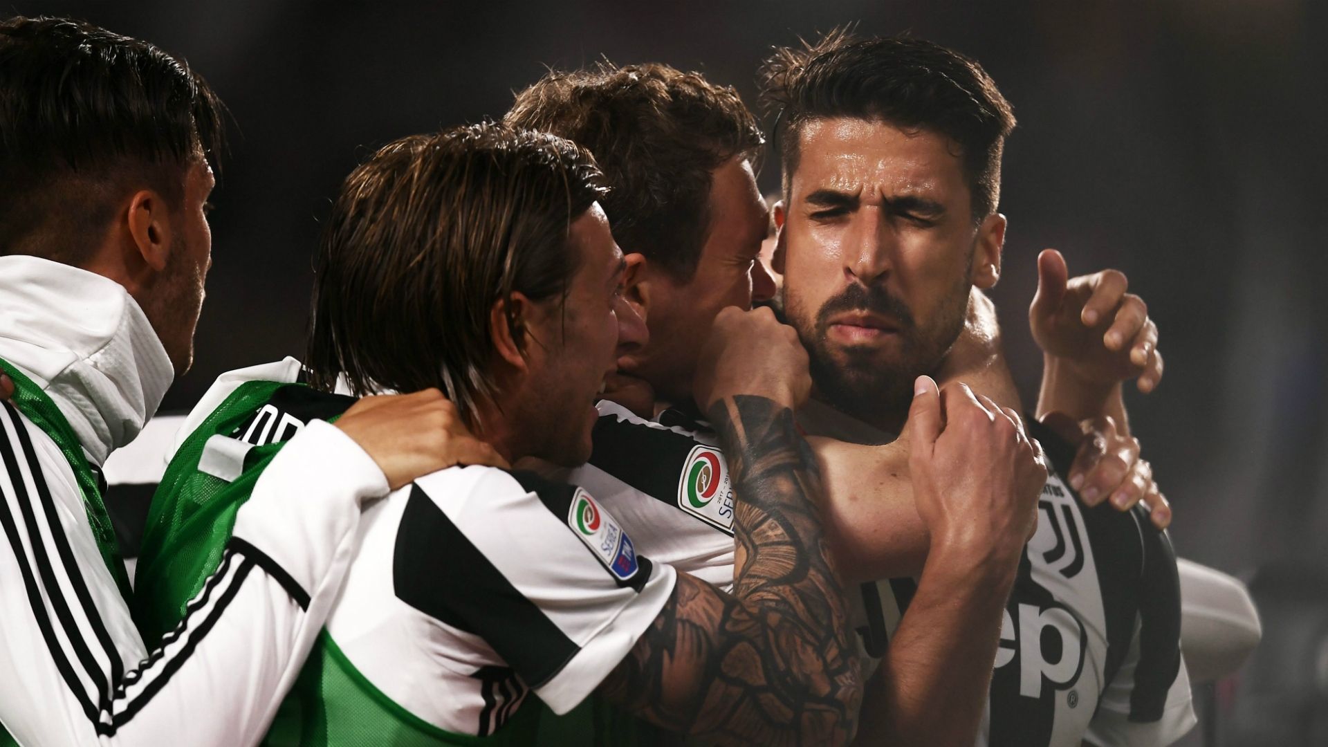 Juventus celebrating Juventus Bologna Serie A