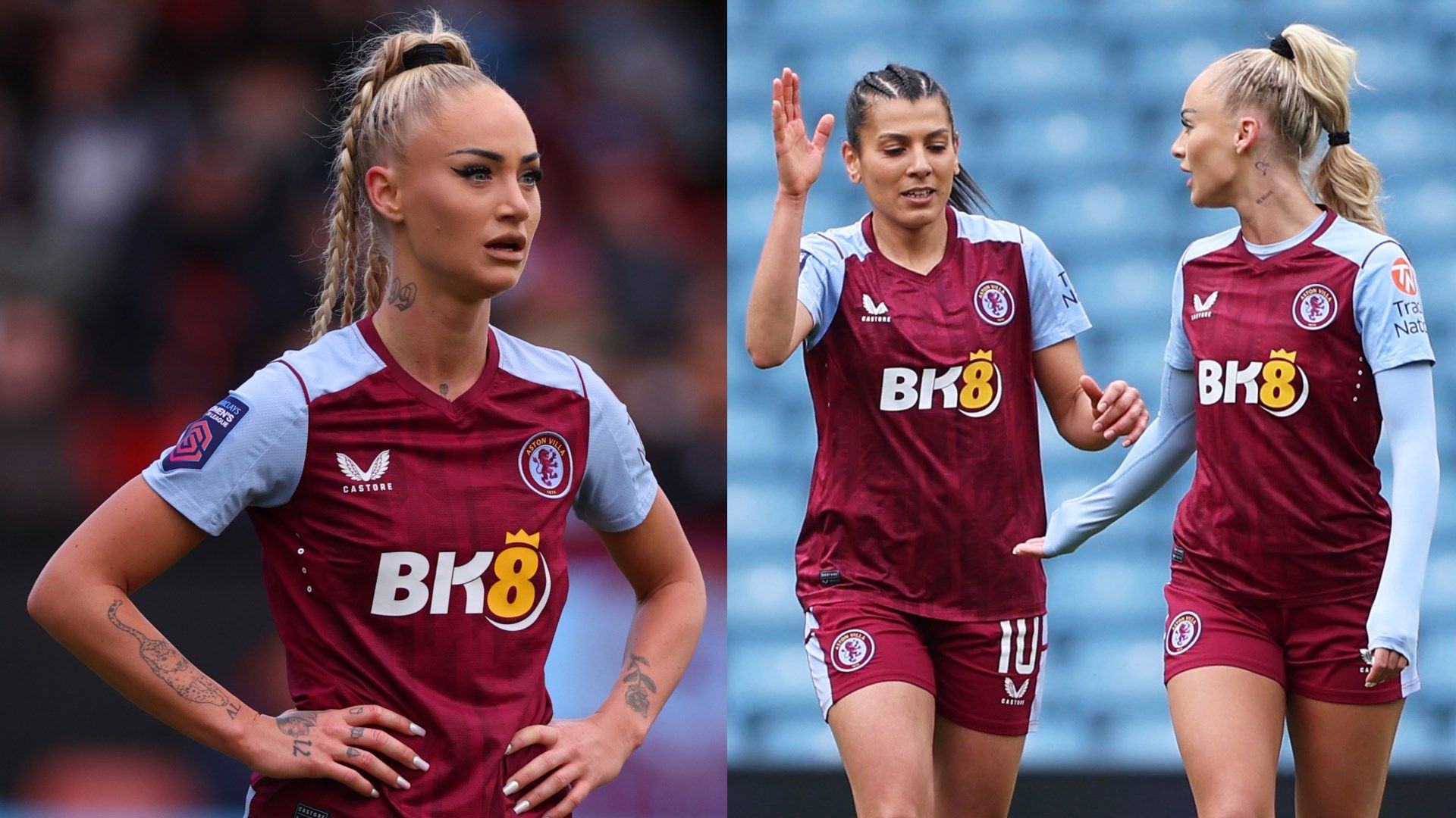 Alisha Lehmann Aston Villa split
